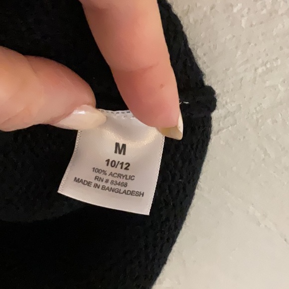 Cherry Stix Short Sleeve Sweater Dress, Size M(10-12), Black/Blue Stripes, NWT - Picture 6 of 8